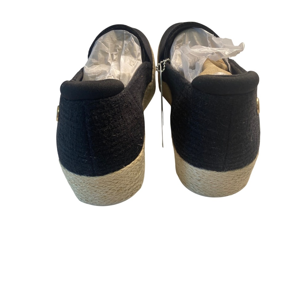Skechers BOBS Martha Stewart Black Espadrille Platform Slip On Shoes NEW - Picture 6 of 10